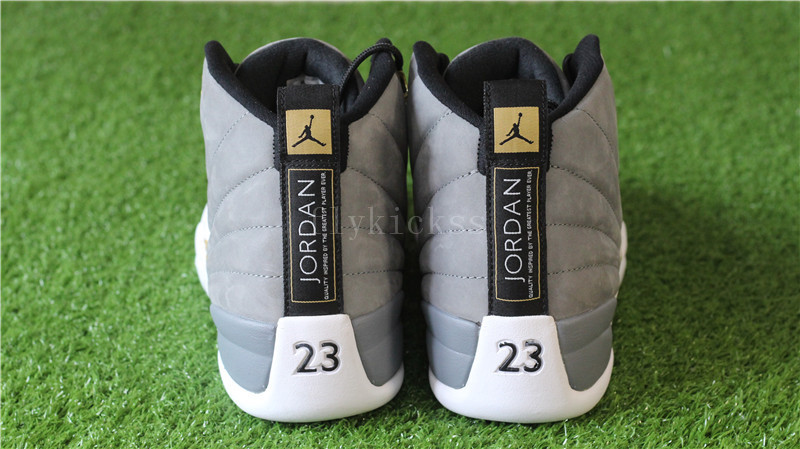 Authenitc Air Jordan 12 Retro UNC Grey Gold